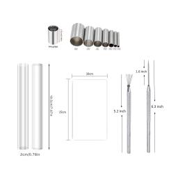 Acrílico Argila Rolo Fio Textura, DIY Tool Set, Polymer Clay Cutter Tools, Folha Acrílica para Modelagem Suprimentos, Handmade Texturas, 13x - Image 6
