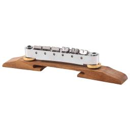 Guitarra elétrica ponte ajustável, Rosewood Base, Tailpiece Set, Jazz Acessórios - Image 6