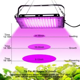 Full Spectrum LED Grow Light, Luz solar imitada, Lâmpada Phyto para Estufa, Iluminação Hidropônica para Crescimento de Plantas, Plug UE, 50W, 220V - Image 2