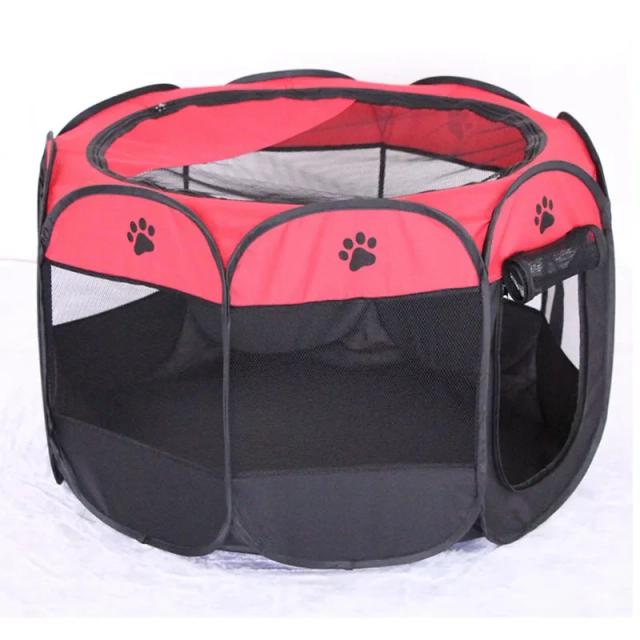 Barraca Dobrável Portátil para Gatos e Cães - Casa Prática para Animais de Estimação em Atividades ao Ar Livre