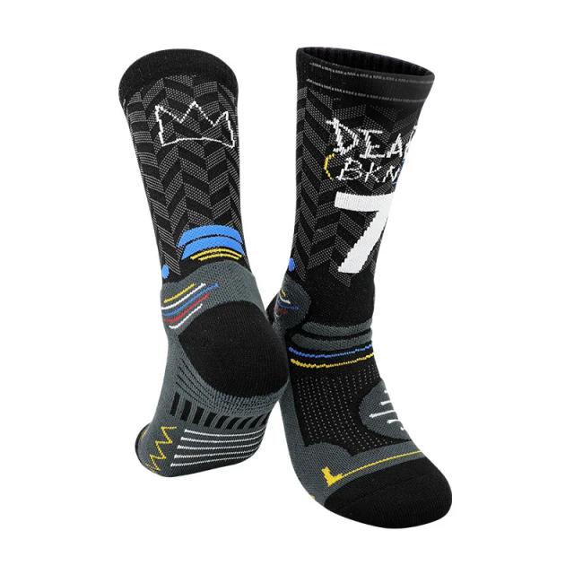 Meias Antiderrapantes Masculinas para Esportes: Basquete, Futebol e Corrida com Design Confortável e Espessura Ideal