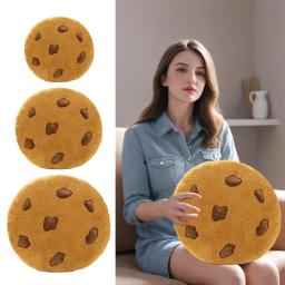 Chocolate Chip Cookie Rodada Travesseiro, Almofada Meditação, Pufe de Chão para Sala, Restaurante, Varanda, Sala de Jantar, Dormitório - Image 4