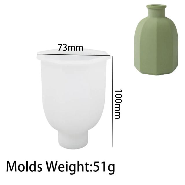 Vasos de Silicone para Artesanato: Moldes Criativos para Gesso, Cimento e Resina Epóxi em Decoração e Aromaterapia