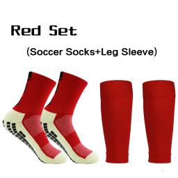 Kits de meias de futebol antiderrapante para adultos e crianças, elasticidade de altura, mangas de futebol, capa legging esportiva, equipamento de proteção, - Image 5