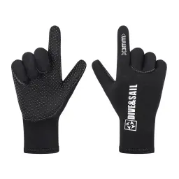 Luvas de roupa de mergulho de neoprene de 3 mm Luva de cinco dedos para homens e mulheres esportes aquáticos - Image 3