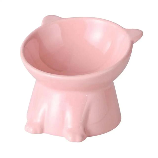 Alimentador Lento Elevado para Gatos - Tigela de Ração para um Alimentação Saudável