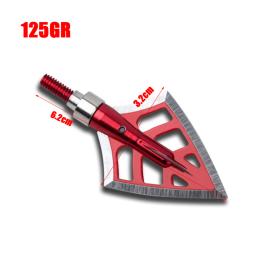 3 Pçs/set Multi-Estilo de Flechas de Caça 100-Grão-125-Grão Substituível Tiro E Pesca Setas Para O Composto Arcos Bestas - Image 4