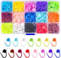 50/100 pces multicolorido plástico segurança pinos tricô marcadores crochê ponto clips diy tecelagem ferramentas de costura acessório - Image 1