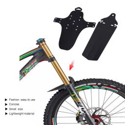 Fibra de carbono frente e guarda-lamas traseiro para estrada bicicleta e mtb, plástico pára-lamas, ciclismo acessórios - Image 2
