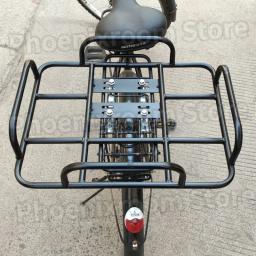 Suporte de bagagem traseiro bicicleta elétrica, bicicleta alongada e alargada extensão prateleira traseira, suporte de metal fixo, 40 cm, 45 cm, 50 cm, 53cm - Image 4
