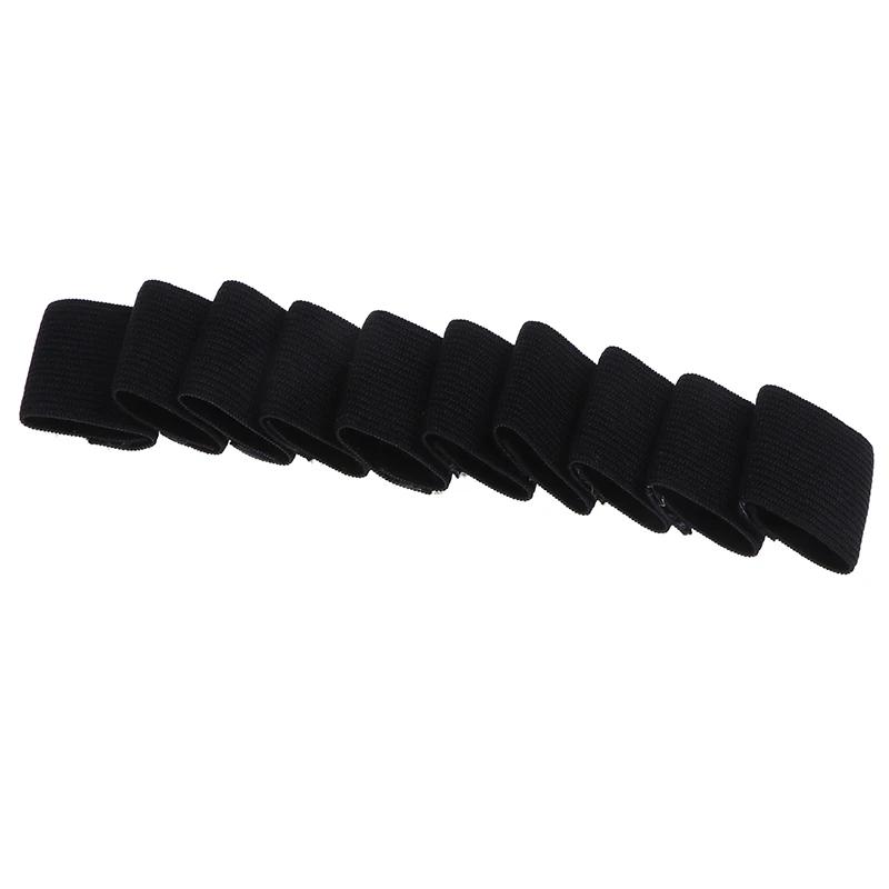 Luvas elásticas do protetor do dedo, basquetebol, voleibol, cinta do dedo, apoio do polegar, artrite, ajuda dos esportes, envoltório reto, 10pcs - Image 1