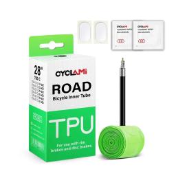 CYCLAMI Ultraleve 30g Tubo Interno de Bicicleta TPU Material 700C 18 32 Pneu de Bicicleta de Estrada 45mm 65mm 85mm Comprimento Válvula Francesa - Image 6