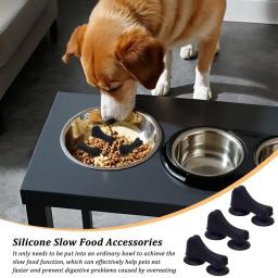 Slow Eating Alimentador Bowl Insert, Tigelas de comida, Alimentador lento para cachorro, 3 peças - Image 1
