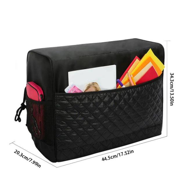 Capa Protetora Impermeável de Pano Durável para Máquina de Costura com Bolsos para Acessórios e Armazenamento