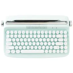 YUNZII-Máquina de escrever retro sem fio Bluetooth, teclado estético, suporte integrado para vários dispositivos, Sweet Mint, ACTTO B303 - Image 1