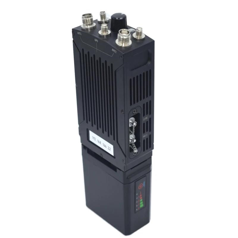 Telemetria Uhf do remetente video da rede da malha do IP de 4W MIMO para o drone da combate a incêndio de FPV com sinal altamente estável da antena - Image 1
