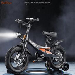 Bicicleta para sempre para crianças de 3 a 6 a 12 anos, bicicleta para meninos e meninas, carrinho médio e grande, leve com rodas auxiliares - Image 1