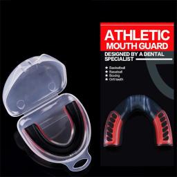 Esporte protetor de boca crianças adultos protetor bucal boxe karate basquete rugby dente cinta alisador de dentes anti-molar chaves - Image 2