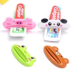 Dispensador plástico fácil do dentífrico para o banheiro home, espremedor animal do dentífrico, suporte do rolamento, tubo da pasta do dente, 1 Pc - Image 2