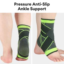 Ajustável Sports Tornozelo Cinta Esporte Tornozelo Proteção Brace Protector Corrida Futebol Basquete Ginásio Tornozelo Estabilizador Bandagem - Image 5