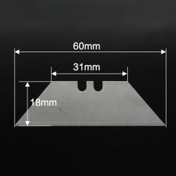 Lâmina trapezoidal de substituição com caixa, 20 peças, lâminas de aço carbono para arte, artesanato, ferramenta de corte, ferramentas de corte multiferramentas - Image 2