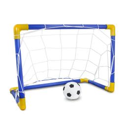 Mini Objetivo de Futebol Dobrável com Bola e Bomba, Portão Portátil, Portão Interior e Exterior, 1 Conjunto - Image 1