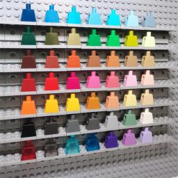 100 peças moc diy para 973 # Peças de blocos de construção para figuras lisas de torso de parte corporal - Image 2