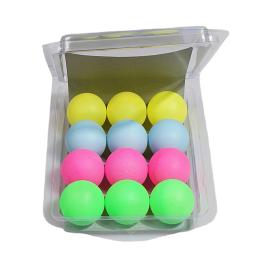 Bolas De Plástico De Tênis De Mesa, Bolas Bouncy, Decoração De Festa, Jogos De Entretenimento, Atacado, Pacote 12 - Image 1