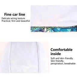 Touca de natação com estampa de folhas à prova d'água com proteção para os ouvidos e design antiderrapante para adultos – perfeita para piscina, praia e diversão no verão - Image 5
