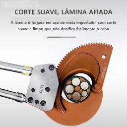 J-40 cabo tesoura catraca engrenagem fio disjuntores mão leve fio elétrico de aço trançado fio corte cabo - Image 6