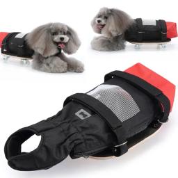 Cadeira de rodas leve para cães idosos com deficiência Scooter de carro assistido, suporte de pernas ajustáveis, carrinho de reabilitação - Image 1