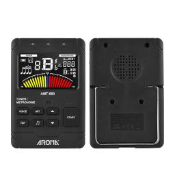 Aroma Amt-600 Guitar Tuner, Metrônomo e Gerador de Tons, 3-em-1 recarregável, LCD de 2,5 Polegada cores, ferramentas de instrumento de cordas - Image 2