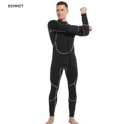 Fato preto de peça única para homens, roupa de mergulho de manga comprida, mergulho de pesca cilindro, roupas esportivas de mergulho, novo, Dropship, 3mm - Image 6