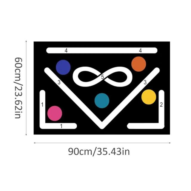 Equipamento Completo para Treinamento de Futebol: Passo-Esteira Antiderrapante com Almofada e Brocas para Habilidades 23,6x35,4 cm