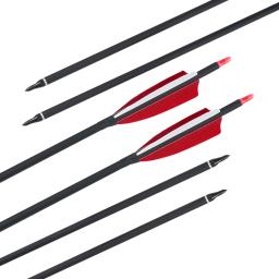 Flecha de pena real para tiro com arco de 31,5 polegadas, id 6,2 mm, para arco recurvo ao ar livre, caça, tiro com arco esportivo, acessórios de flecha - Image 3