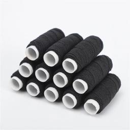Linhas elásticas coloridas para máquinas de costura, linha de bordar, costura manual, artesanato de roscas, acessórios DIY, 1 rolo - Image 4