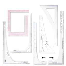 1pcs Costura 90 graus Régua Medida Dressmaking Alfaiate Desenho Modelo Artesanato Ferramentas L Régua Acessórios De Costura - Image 1