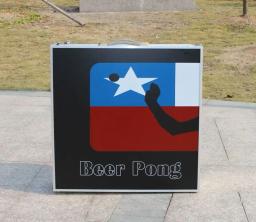 Mesa de jogo portátil Red Cup Pong Beer Pong, 8 Feet Long, vem com Ball Rack, abridor de garrafas e 6 Pong Balls - Image 2
