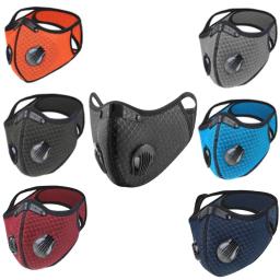 Windproof Ciclismo Máscara com Filtro de Carvão Ativado, PM2.5 Poeira Máscara, Outdoor Sports Training Máscara, Lavável, 1Pc - Image 1