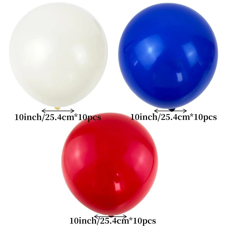 Conjunto de 30 balões para decorações de festa, para graduação, aniversários, casamento, aniversário, vermelho, branco, azul - Image 1