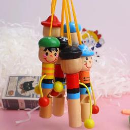 Assobios De Pirata De Madeira Para Crianças, Brinquedos De Instrumentos Musicais, Favores De Festa De Aniversário, Presente De Baby Shower, Halloween Pinata Filler, Bonito, 5Pcs - Image 4