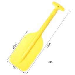 1pc ajustável caiaque sup paddle emergência telescópica pá portátil dobrável liga de alumínio remo segurança barco acessório amarelo - Image 5