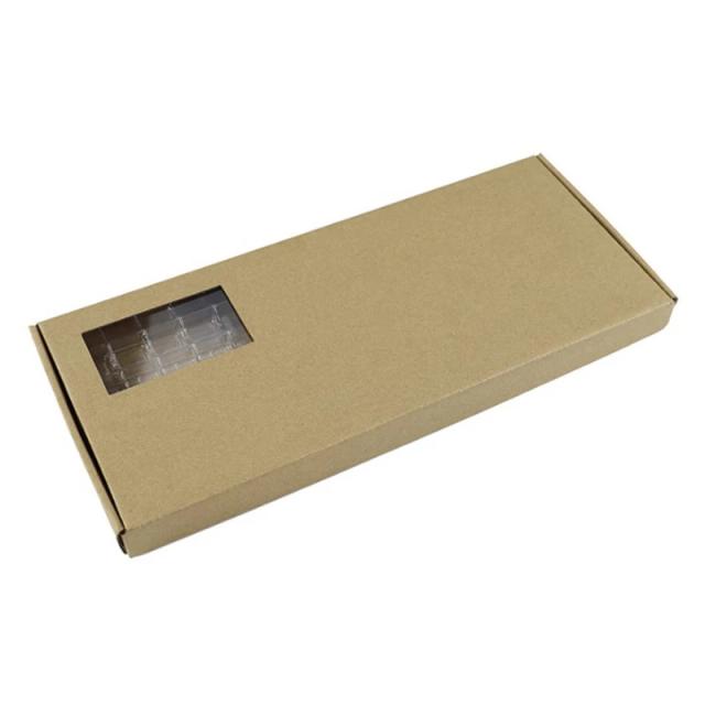 Teclado Organizacional 2 Camadas com Tampa Clara e Compartimento para Keycaps, Lavável e à Prova de Poeira