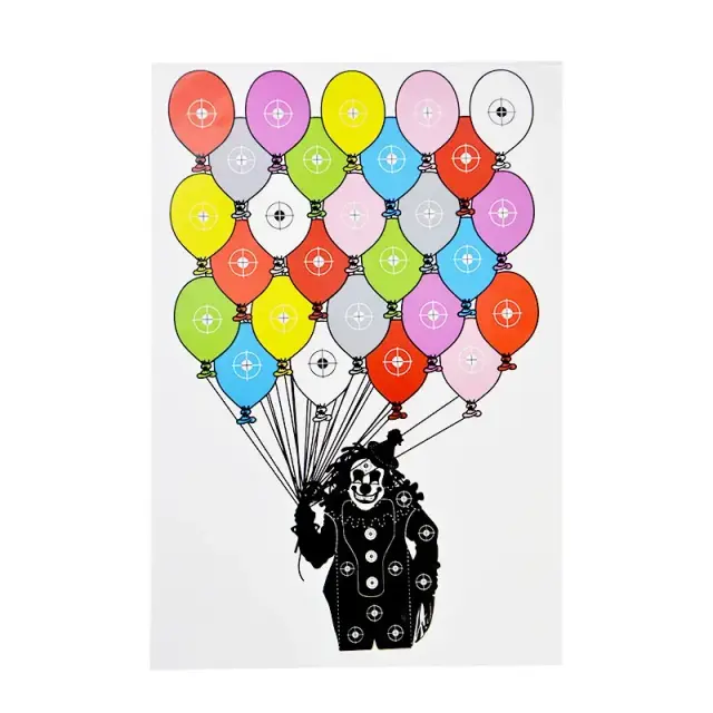 Alvo Reativo de Tiro com Arco em Silhueta Splatter - Conjunto com 12 Pecas de 45x33cm para Treinamento Divertido