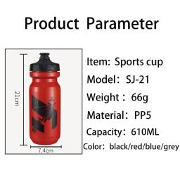 Bicicleta Garrafa De Água 610ML PP5 Leve Esportes Ao Ar Livre Portátil Ciclismo Chaleira Mountain Road Bike Peças - Image 2
