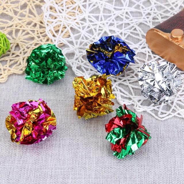 Brinquedos Interativos para Animais de Estimação: Conjunto com 12 Bolas Coloridas e Latas de Papel para Cães e Gatos
