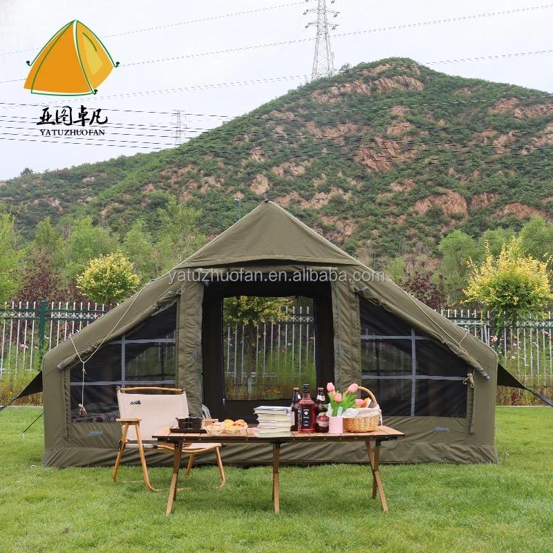 Luxo Barraca Inflável Grande Camping, Barraca Glamping Família impermeável, Acampamento ao ar livre, 4 Temporada - Image 1