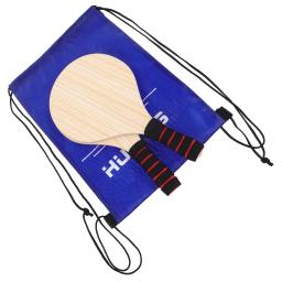 Placa de críquete adulto raquetes de badminton durável bola de praia pás portátil prático madeira para ao ar livre - Image 1