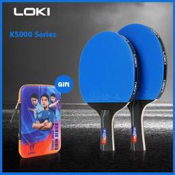 LOKI-Conjunto De Raquete De Tênis De Mesa, Entretenimento Em Casa, Raquetes De Ping Pong, Cor Azul, 2Pcs, K5000 - Image 1