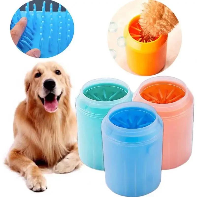 Dog Paw Cleaner Cup, Soft Silicone Combs, portátil Outdoor Pet Toalha, Foot Washer, Pata Limpa Escova, Rapidamente Lavar Pé, Balde de Limpeza - Image 1